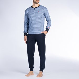 Pyjama homme CHALEUR imprimé/marine