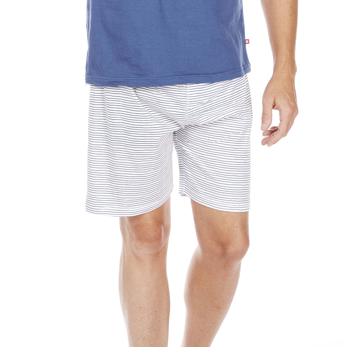 Pyjashort homme LIBRE bleu/écru