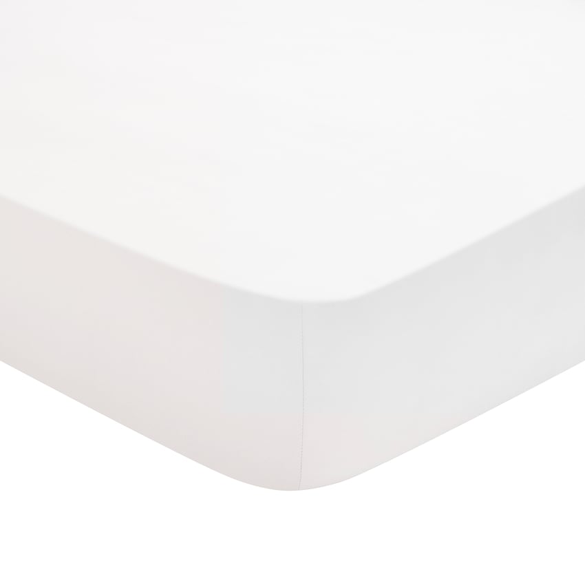 Drap Housse Studio Coton Blanc