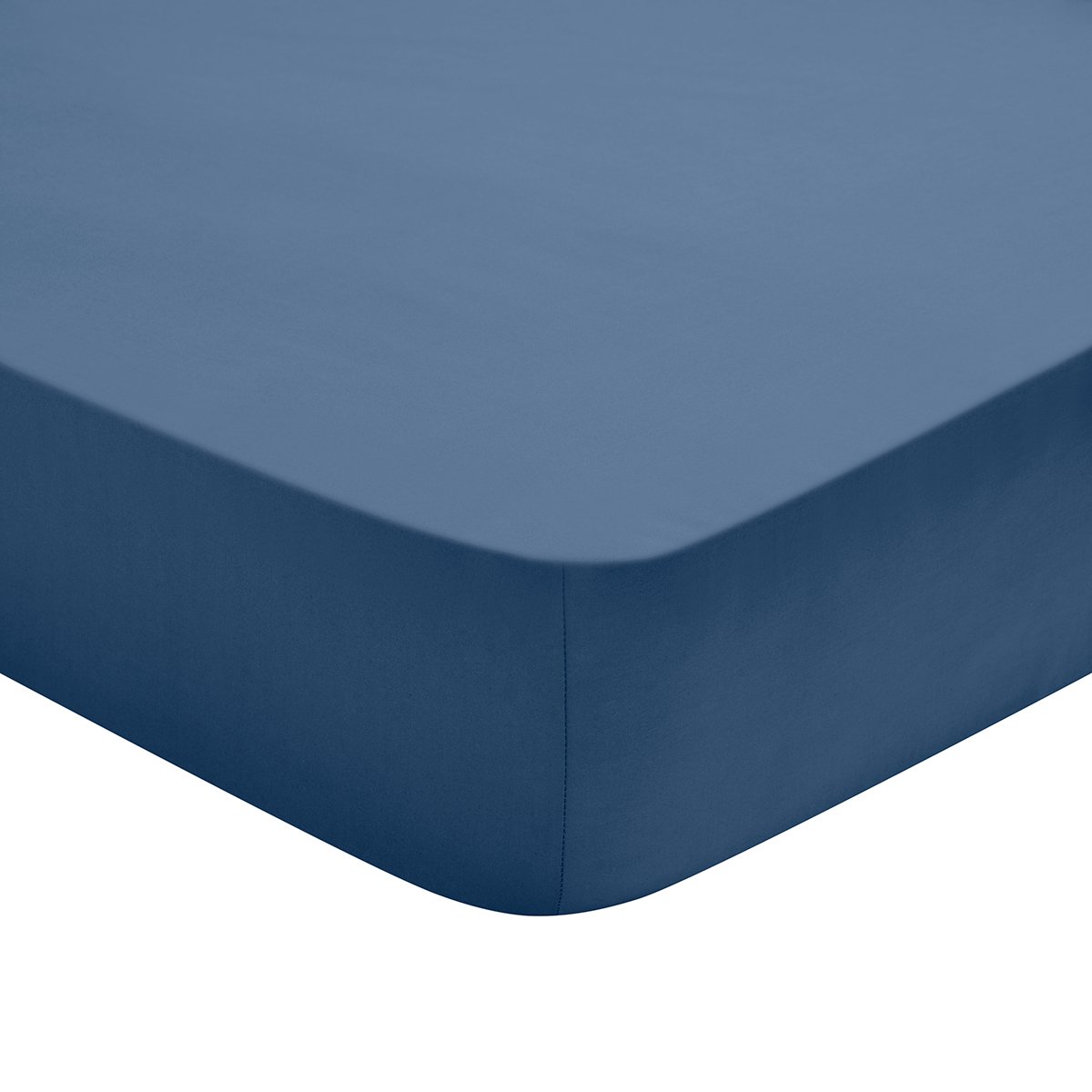 Drap Housse Studio Coton Bleu