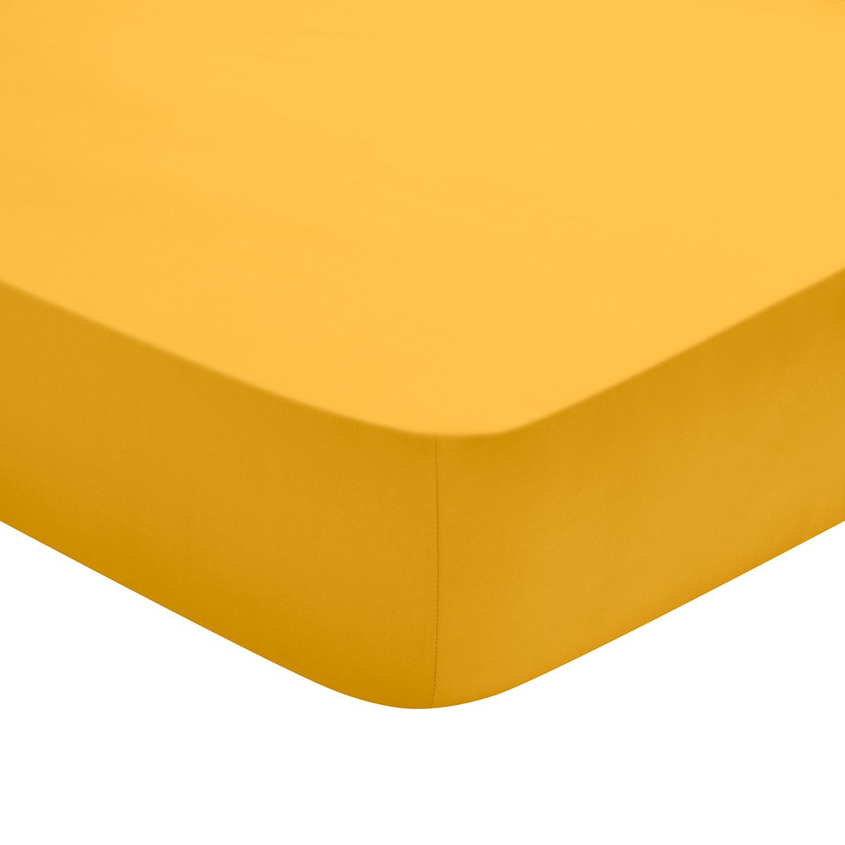 Drap Housse Studio Coton Jaune