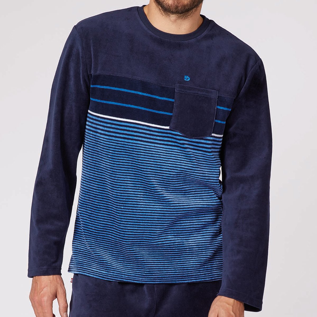 Pyjama homme manche hotsell longue
