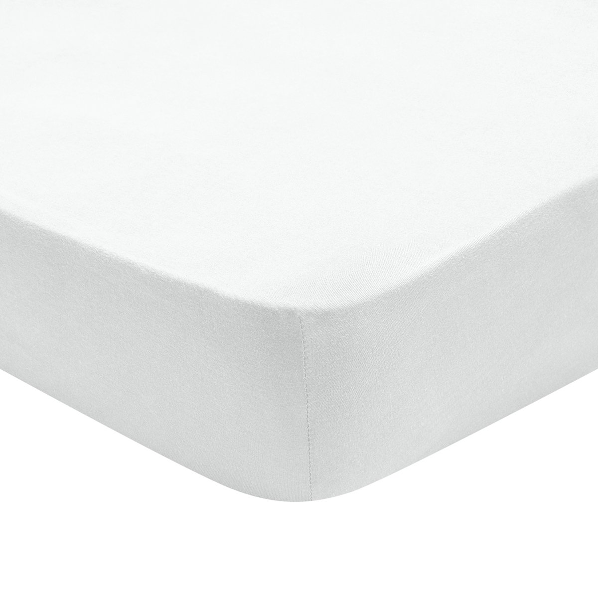 Drap Housse Confort Jersey Coloris Blanc