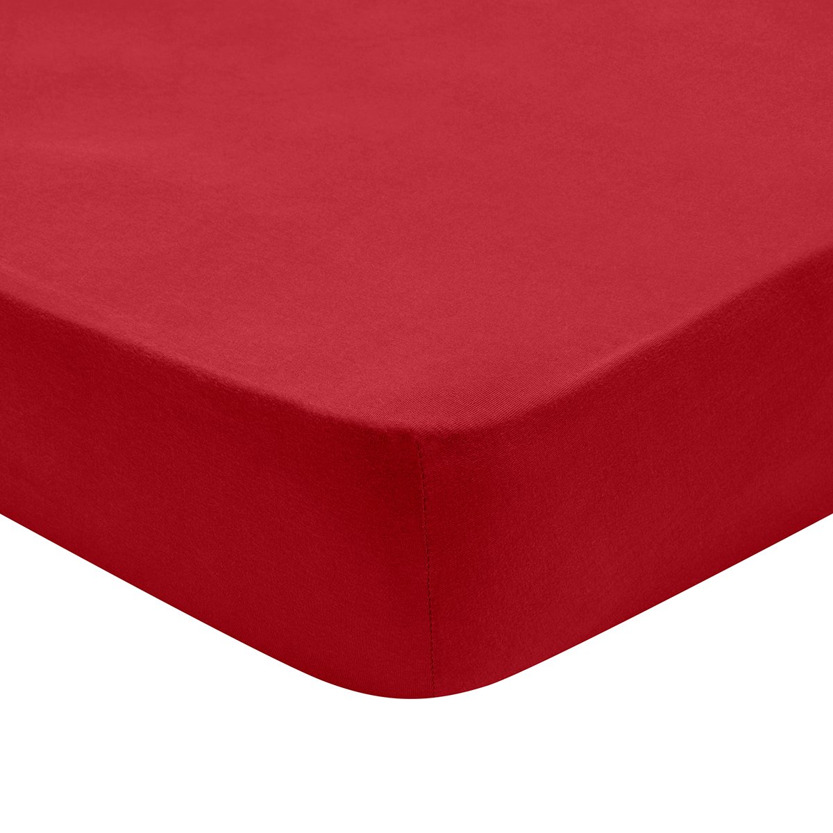 Drap Housse Confort Jersey Coloris Ruby