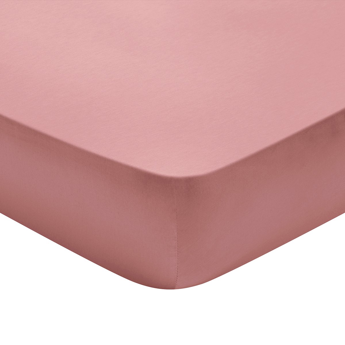 Drap housse Partition Satin de coton Coloris Rose