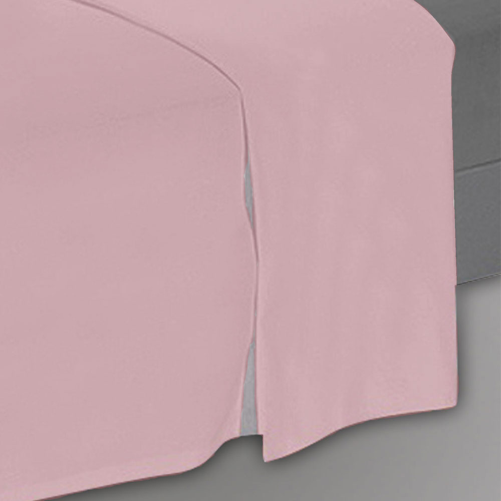Drap plat coloris vieux rose