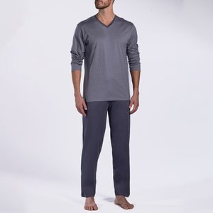 Pyjama homme ETAIN imprimé/gris foncé