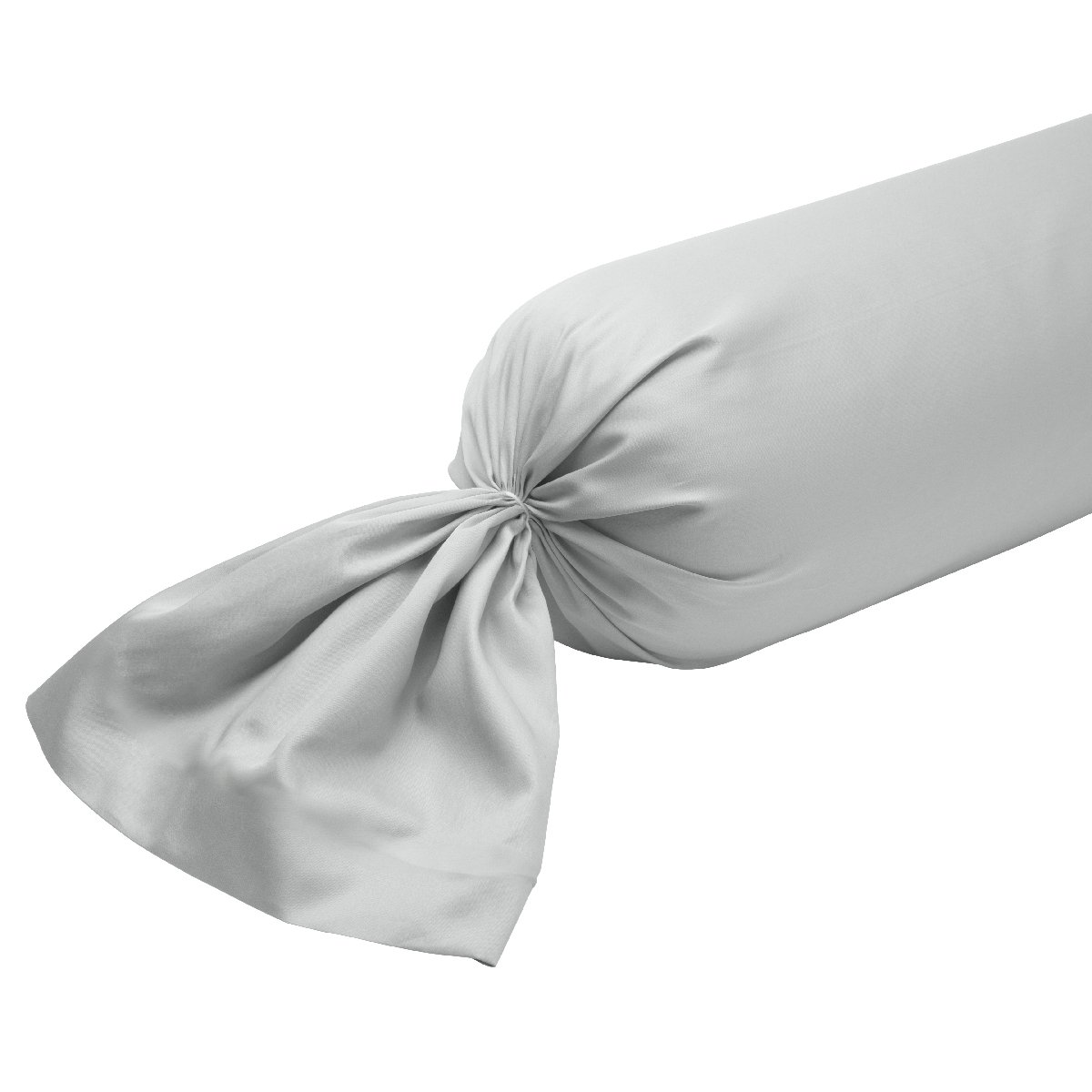 Taie de traversin Harmonie Satin de coton coloris Gris