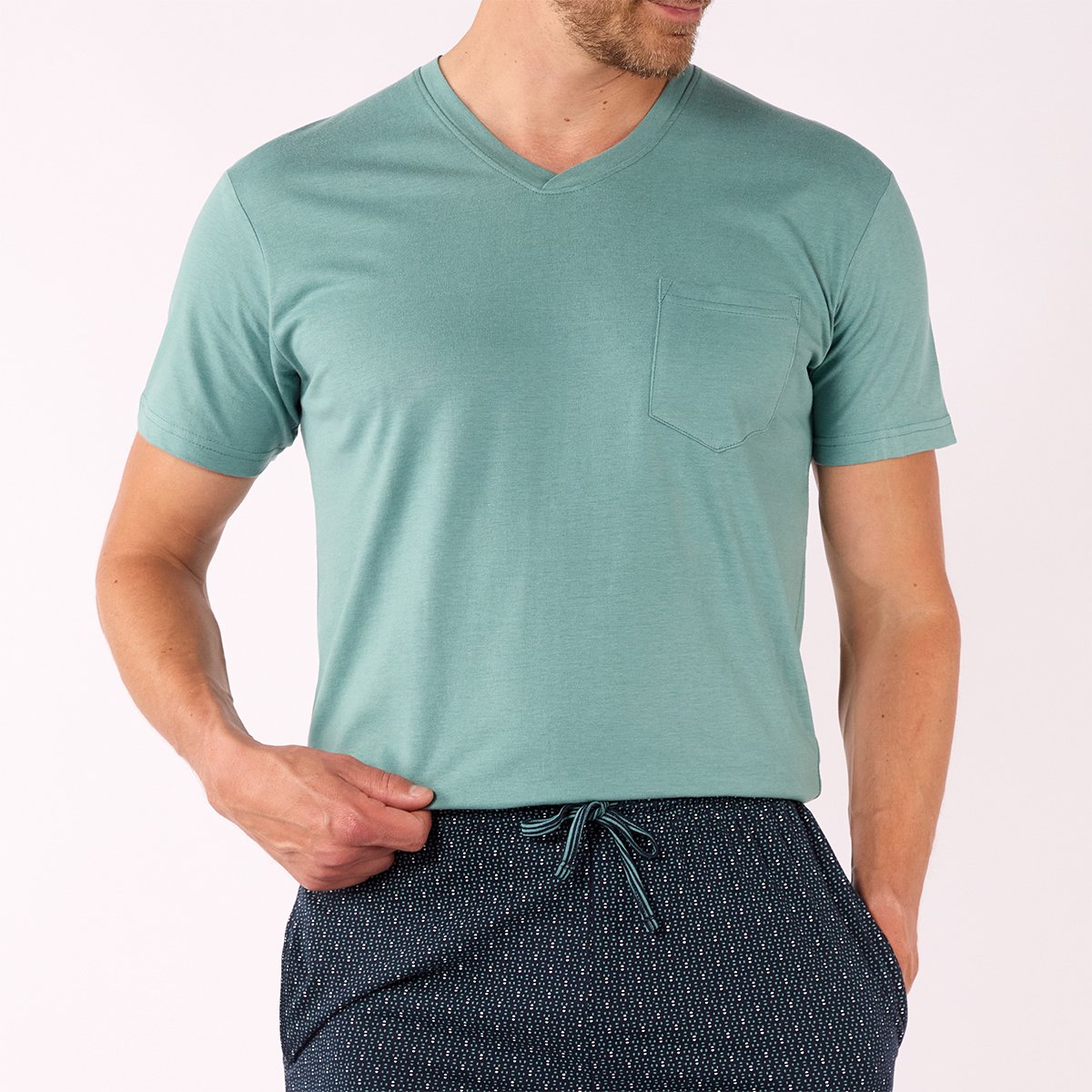 Pyjashort Homme LICHEN Vert clair