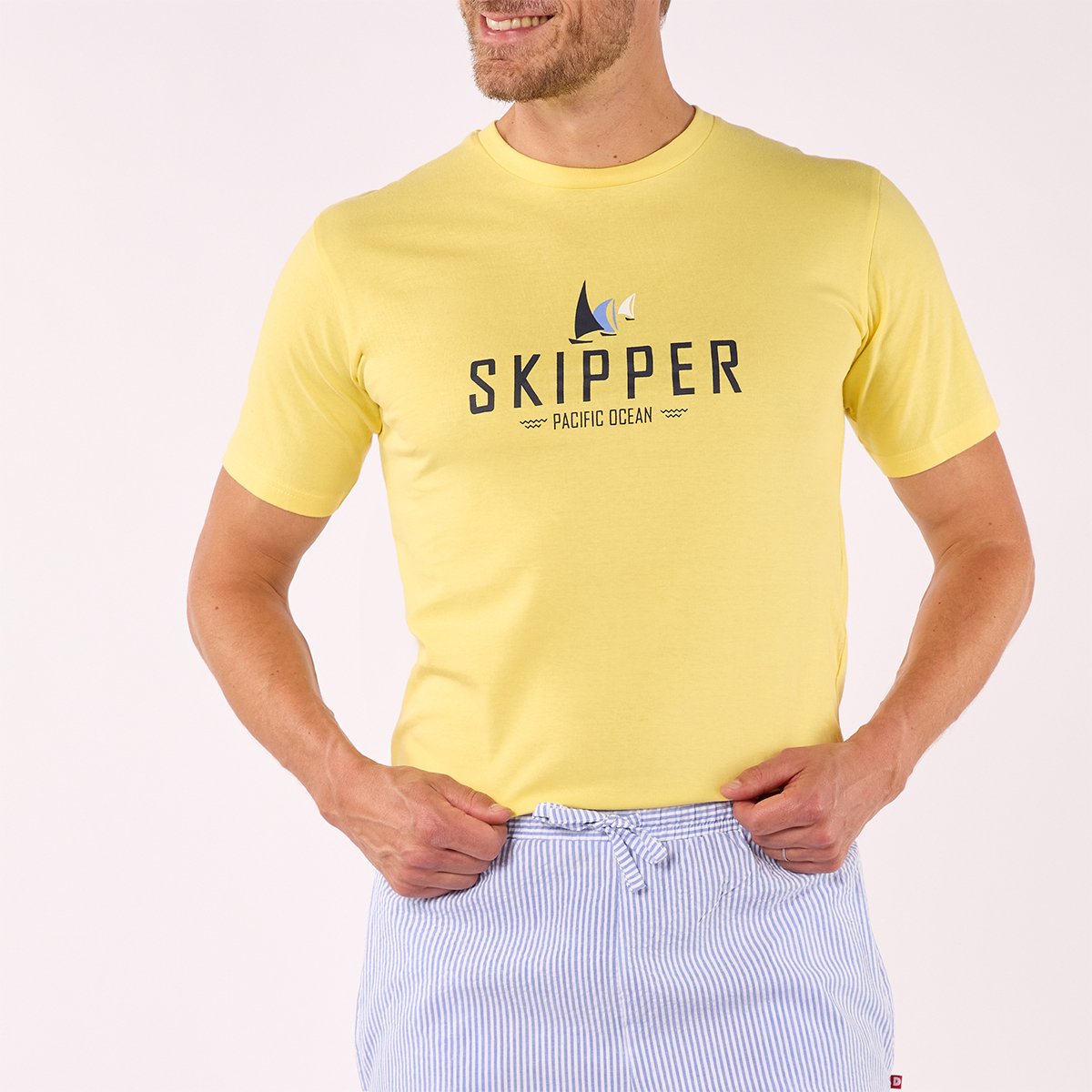 Pyjashort Homme SKIPPER Jaune