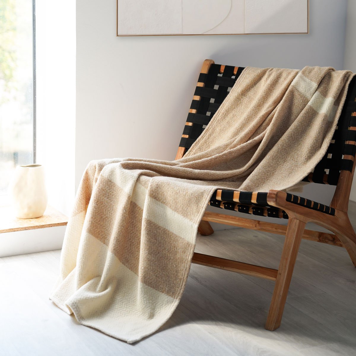 Plaid Lima Chanvre naturel