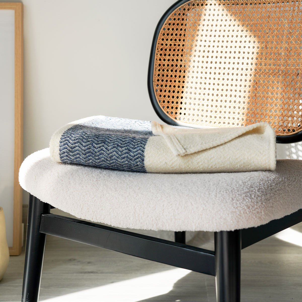 Plaid Lima Bleu de prusse