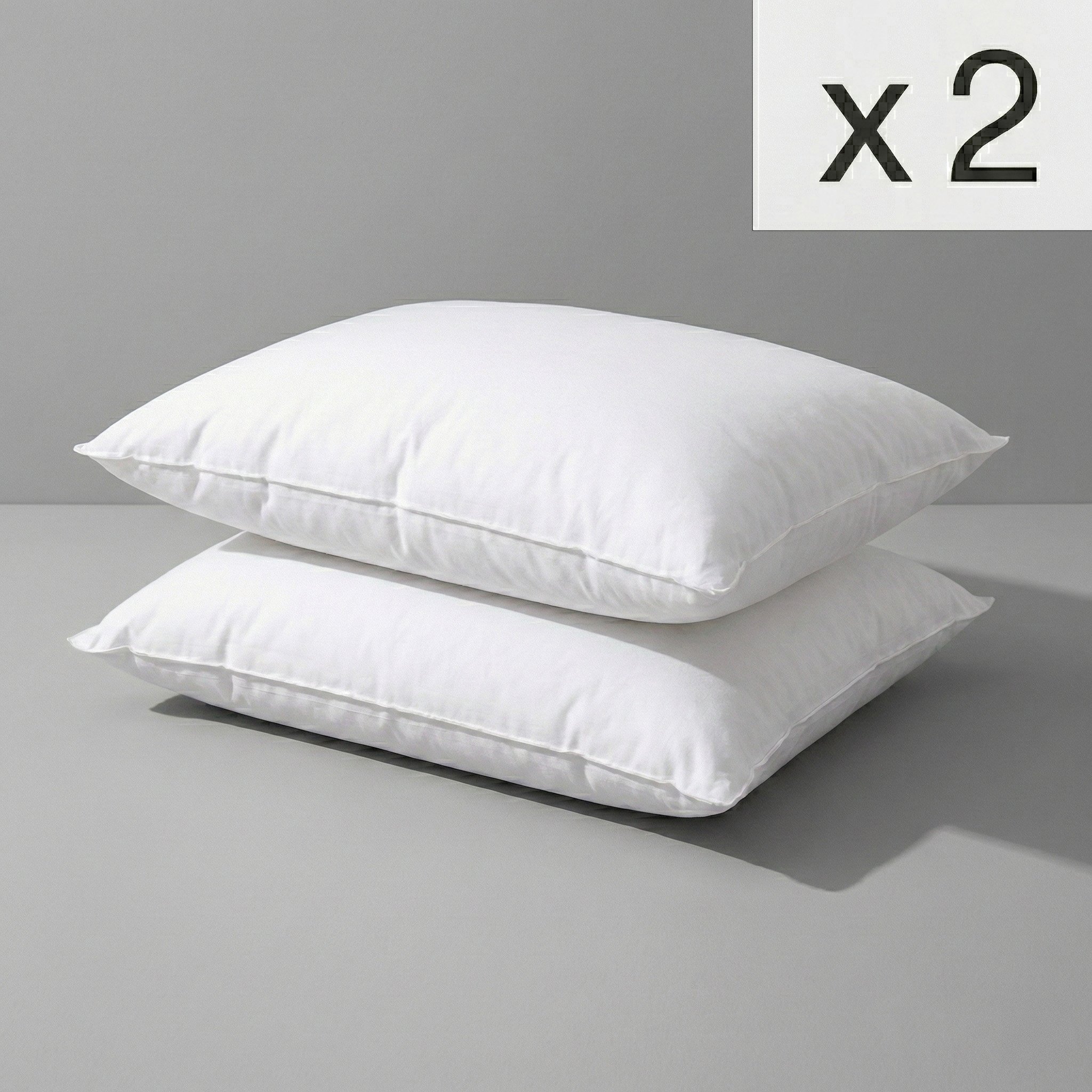 Lot de 2 Oreillers Micro Douceur - Moelleux