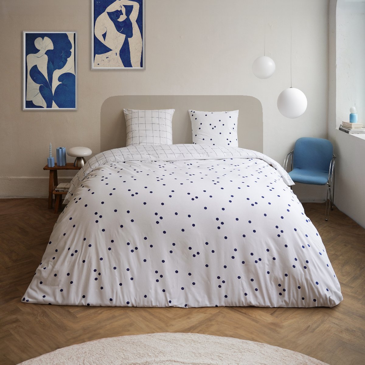 PACK HOUSSE DE COUETTE + TAIE(S) D'OREILLER COTON LUNE