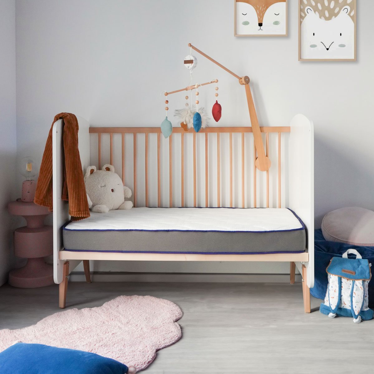 Matelas bébé Ergono Haute Résilience - Ultra respirant et ventilé