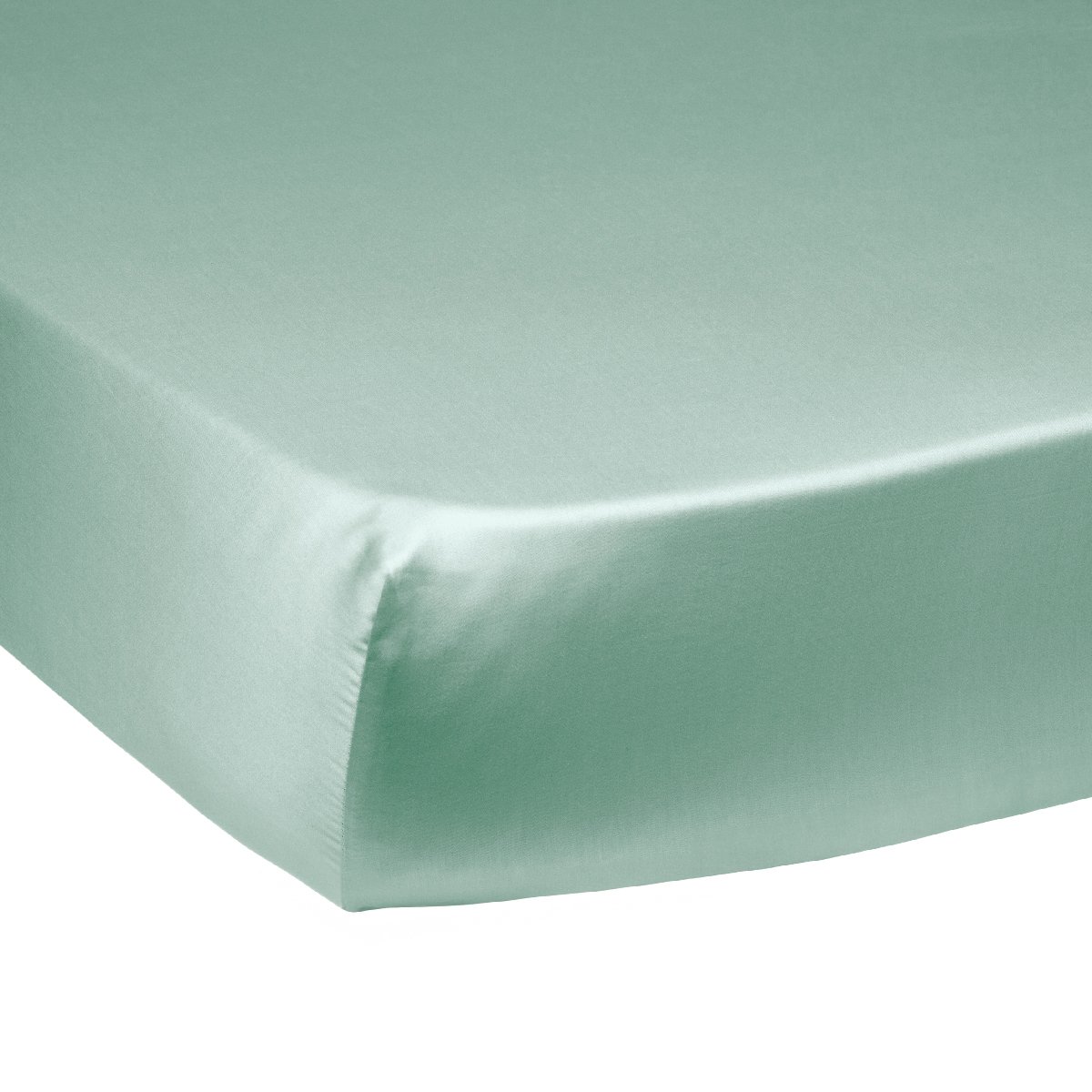 Drap housse Harmonie Satin de coton coloris Menthe