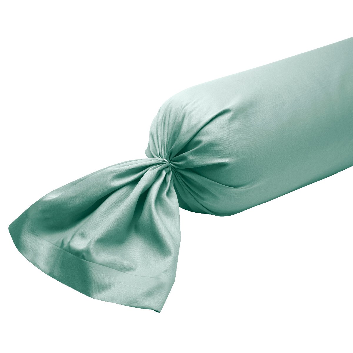 Taie de traversin Harmonie Satin de coton coloris Menthe