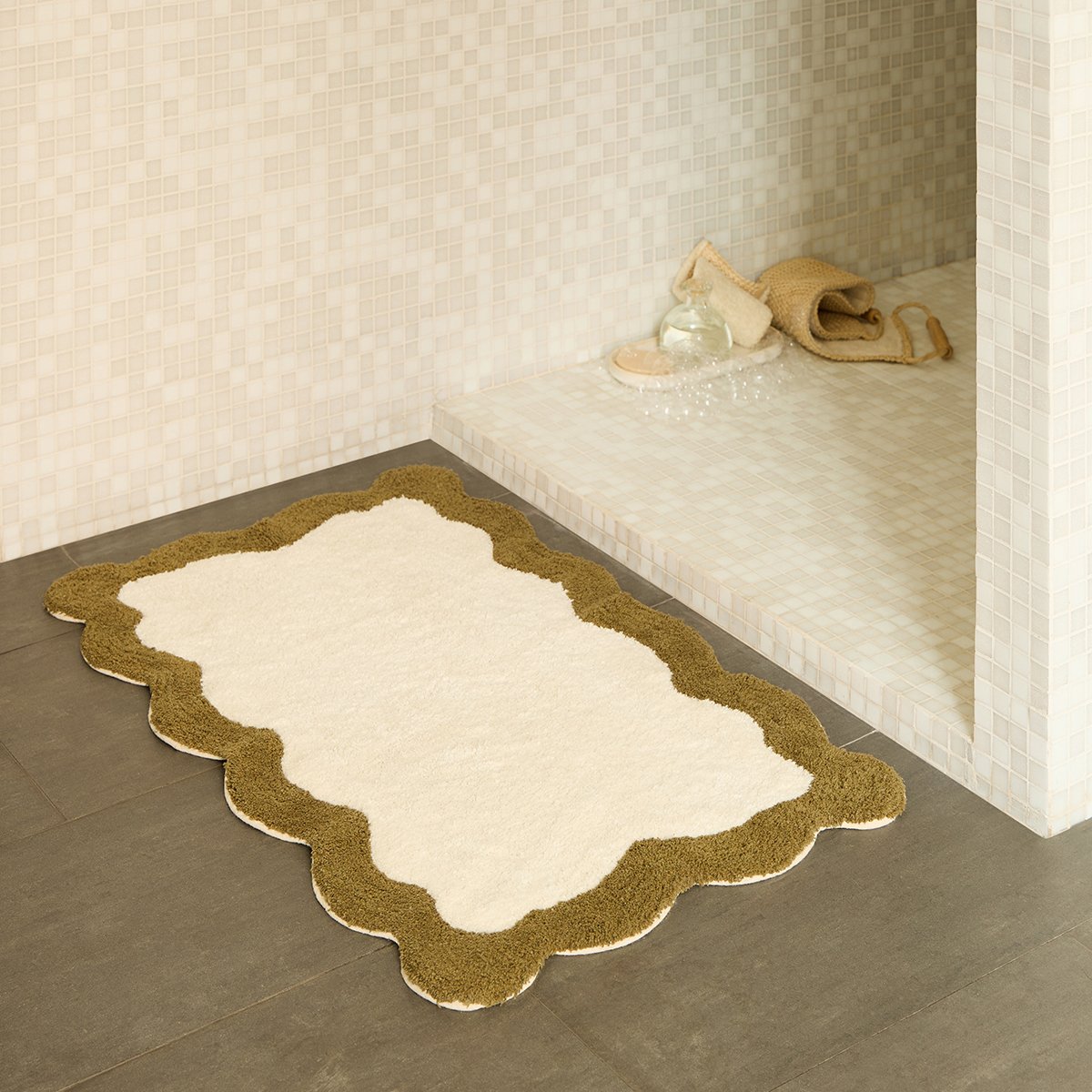 Taps de bain Nahia - Ecru/Bronze