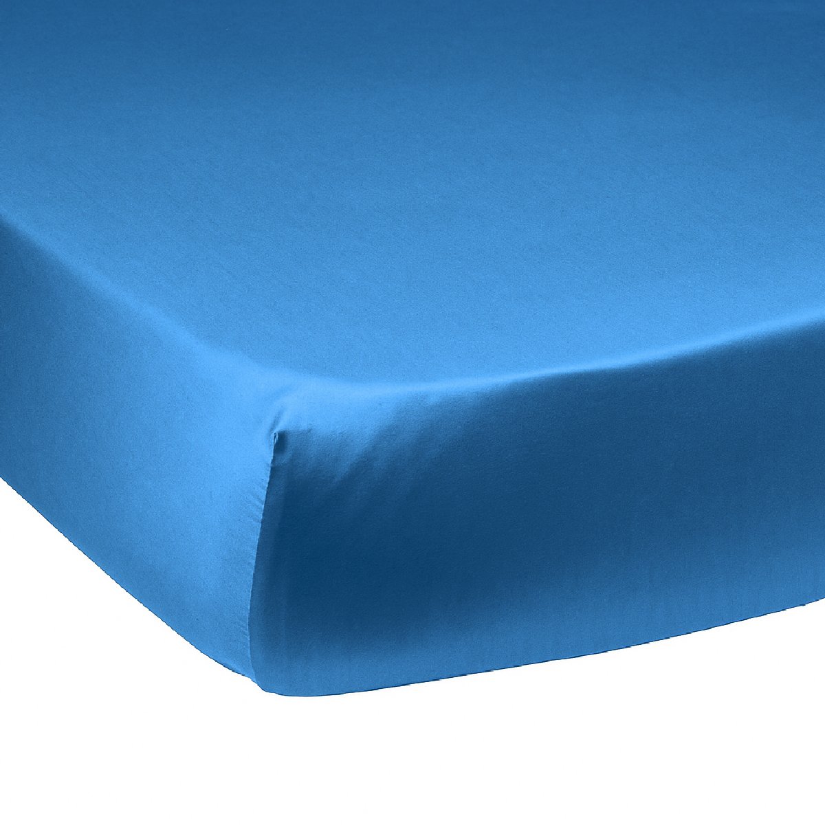 Drap housse Harmonie Satin de coton coloris Nautique