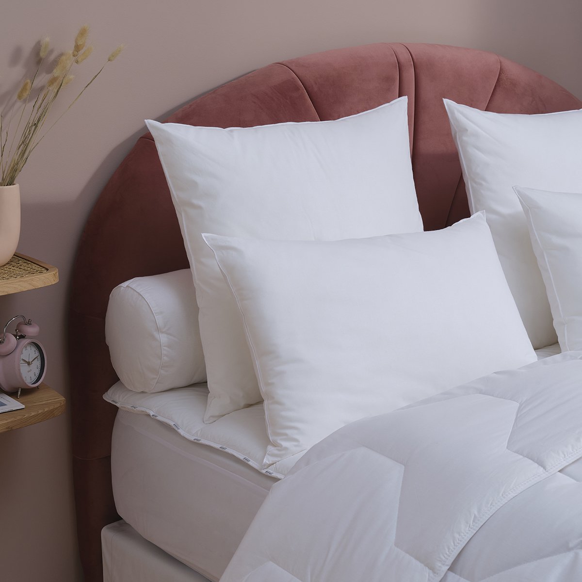 Oreiller blanc anti-acariens 60x60 cm DODO : l'oreiller à Prix Carrefour