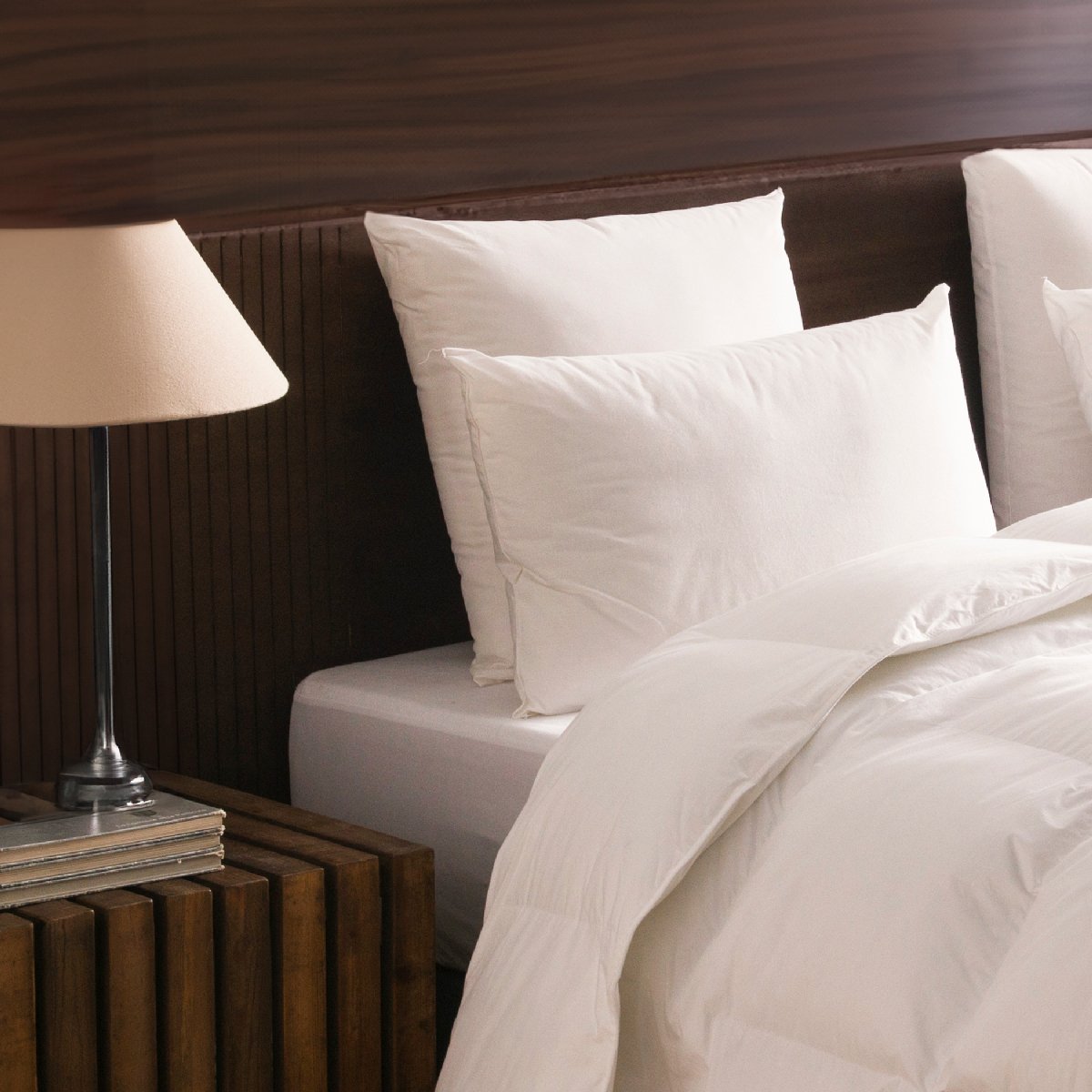 Oreiller Alpage - 55% Duvet - 30% Laine thermorégulante - MEDIUM