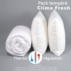 Pack Clima Fresh Thermorégulation couette TEMPEREE + oreiller(s)