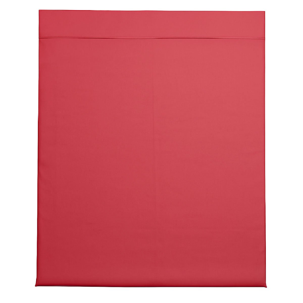 Drap plat Harmonie Satin de coton coloris Pastèque