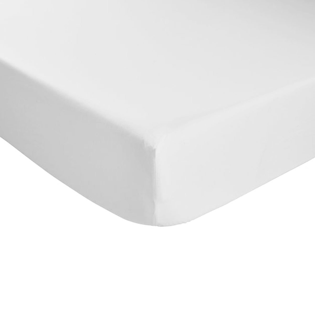 Drap housse - Percale de coton thermorégulée  - Blanc