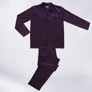 Pyjama homme PREMIUM imprimé/bleu foncé