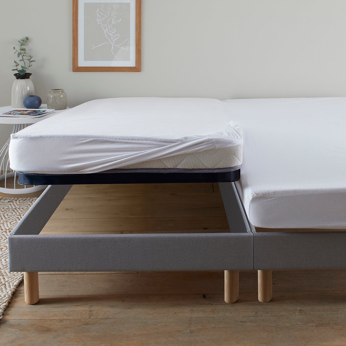 ALÈSE – PROTÈGE MATELAS IMPERMÉABLE – TÊTE ET PIEDS RELEVABLES