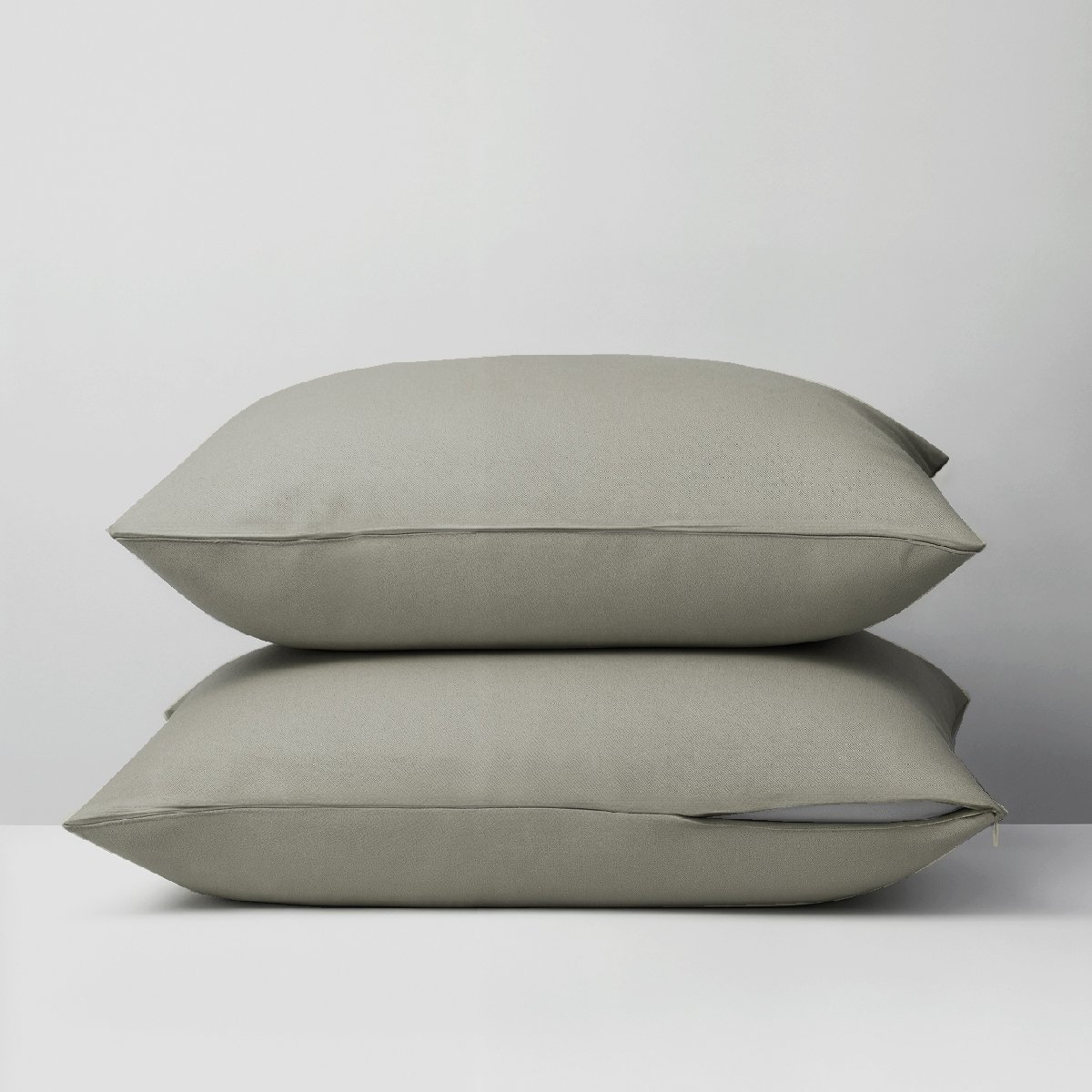 Lot de 2 Taies d’oreiller 2 en 1 - Alèse absorbante intégrée - Coloris Sable