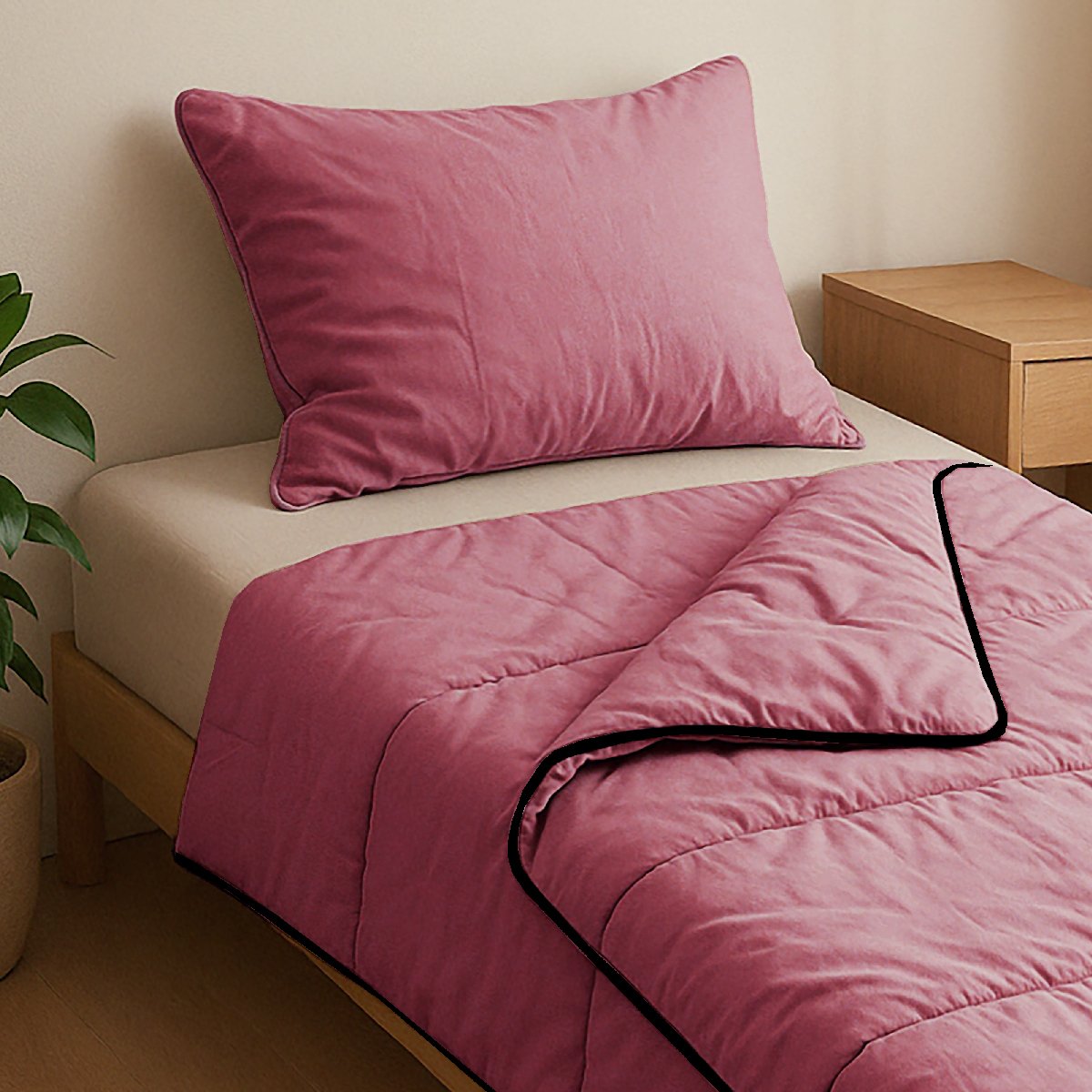 Sac de couchage coloris Bois de rose