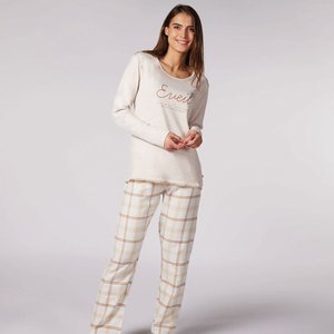 Pyjama femme ÉVEIL beige chiné