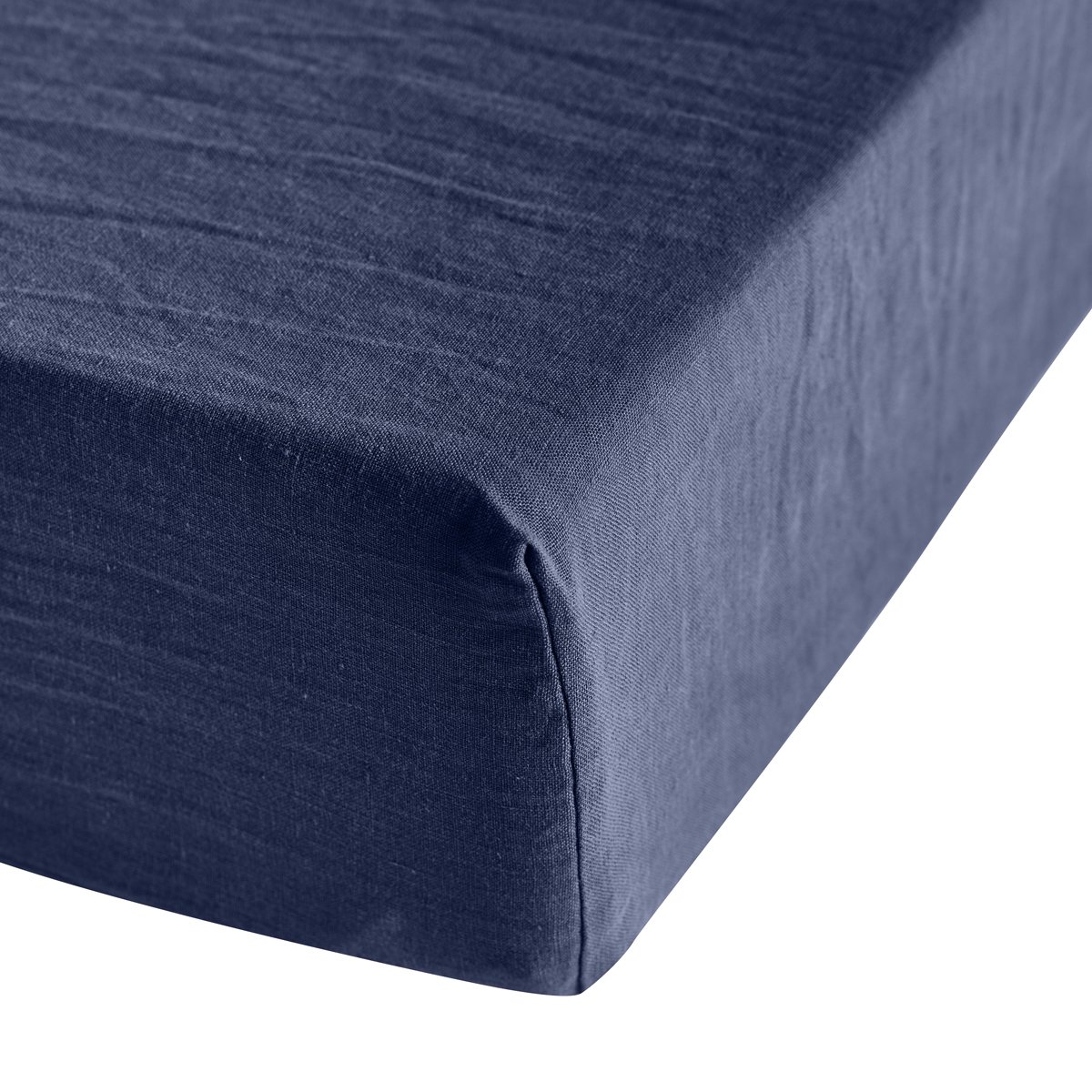 Drap housse Brunelle - Bleu marine
