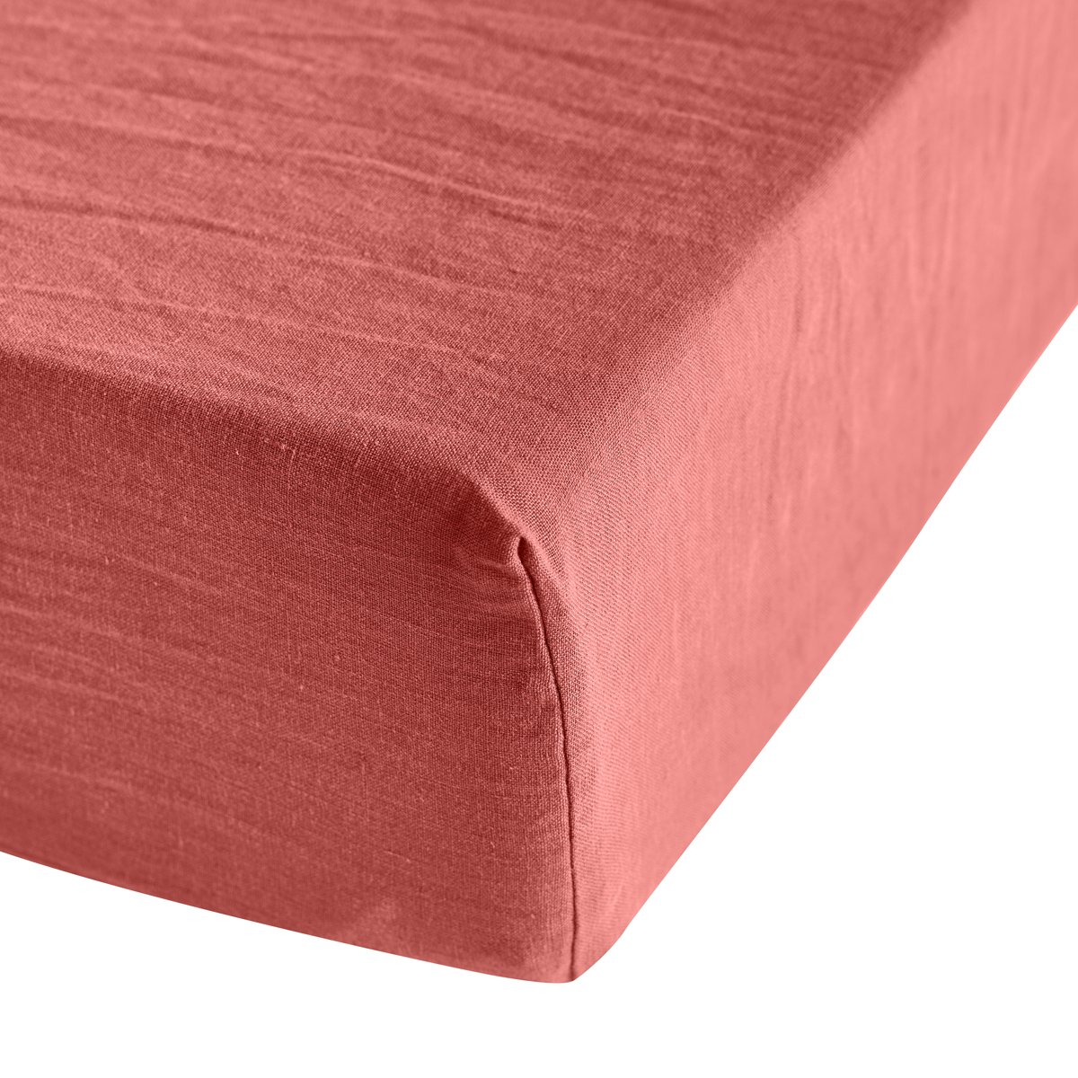 Drap housse Brunelle - Terracotta