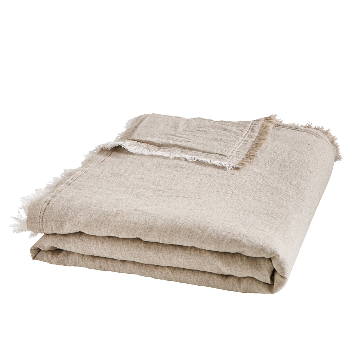 Plaid garni Brunelle - Naturel
