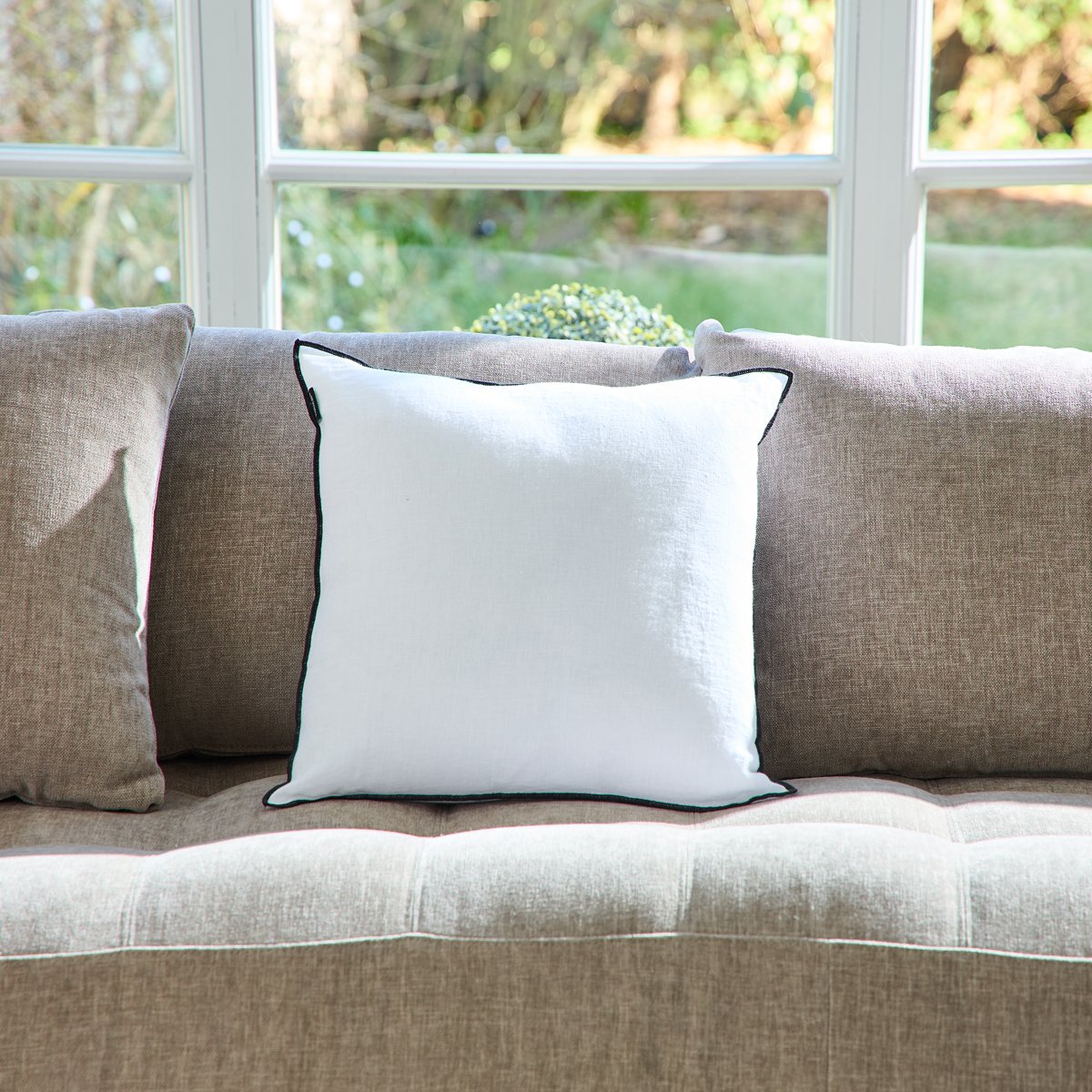 Coussin Brunelle - Blanc
