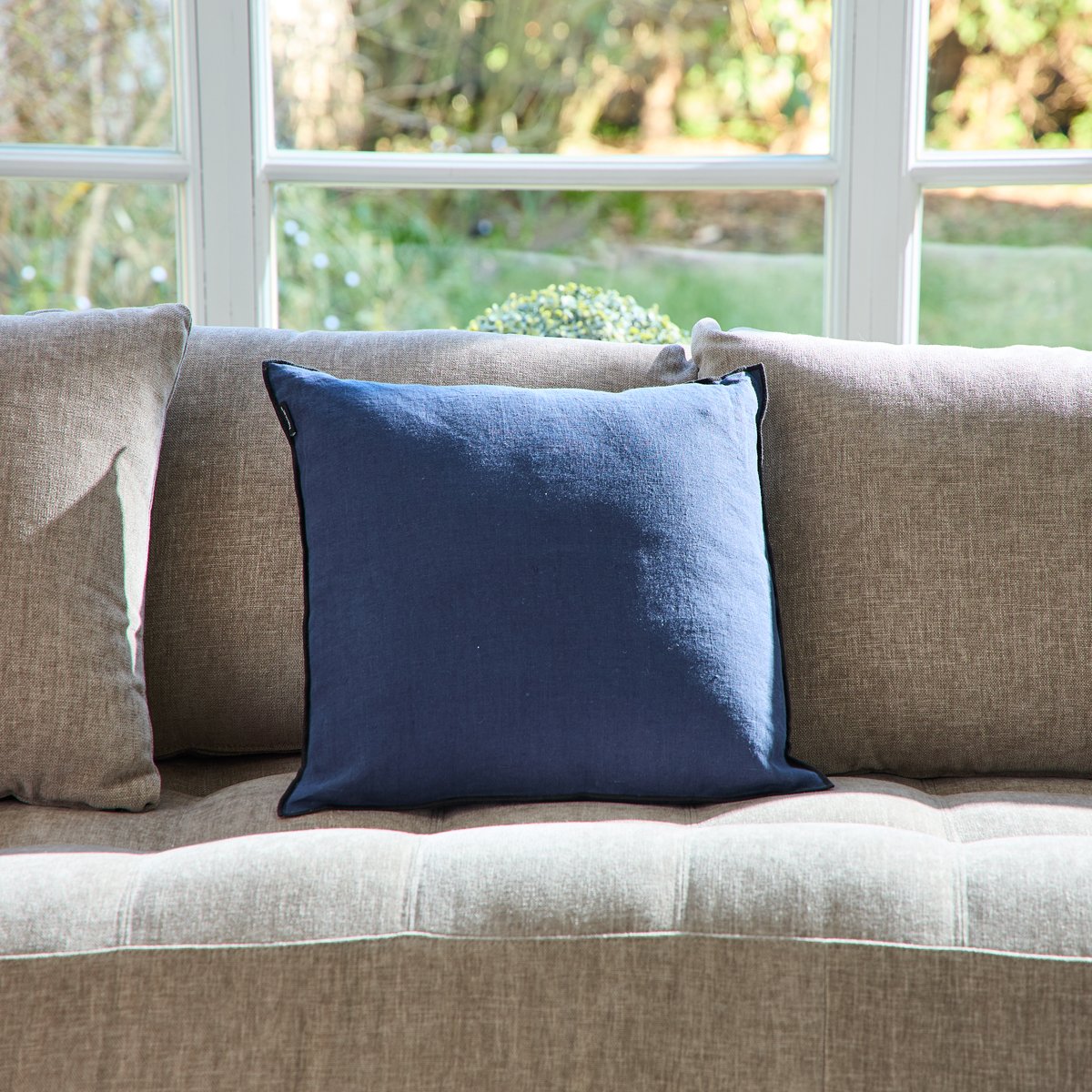 Coussin Brunelle - Bleu marine