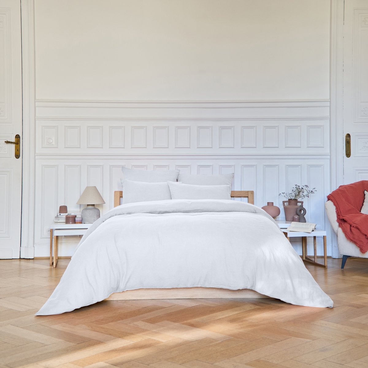 Housse de couette Brunelle - Blanc