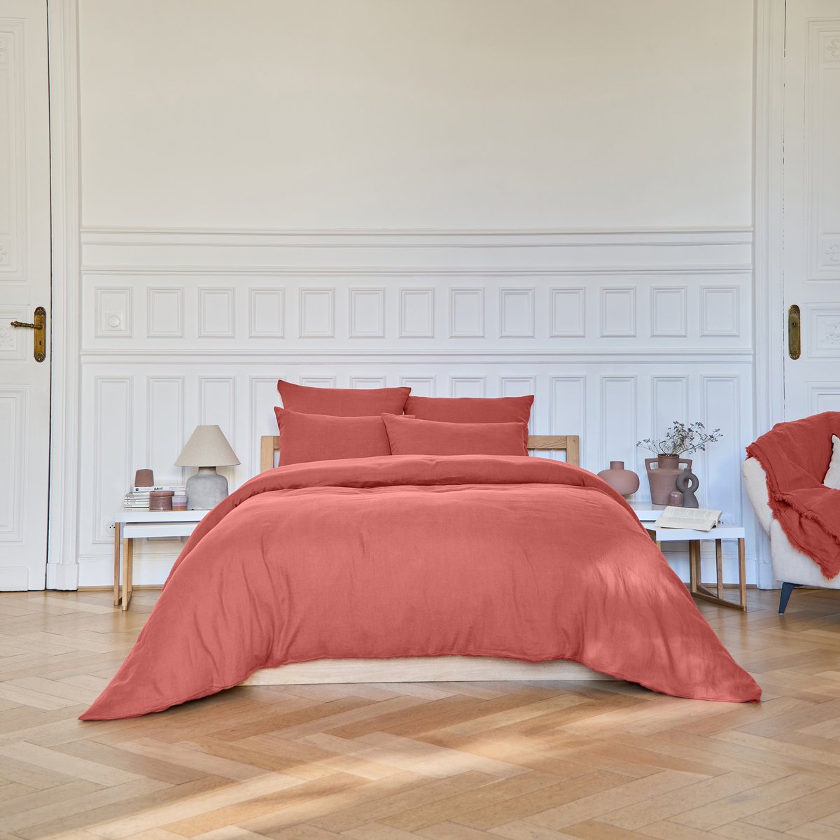 Housse de couette Brunelle - Terracotta