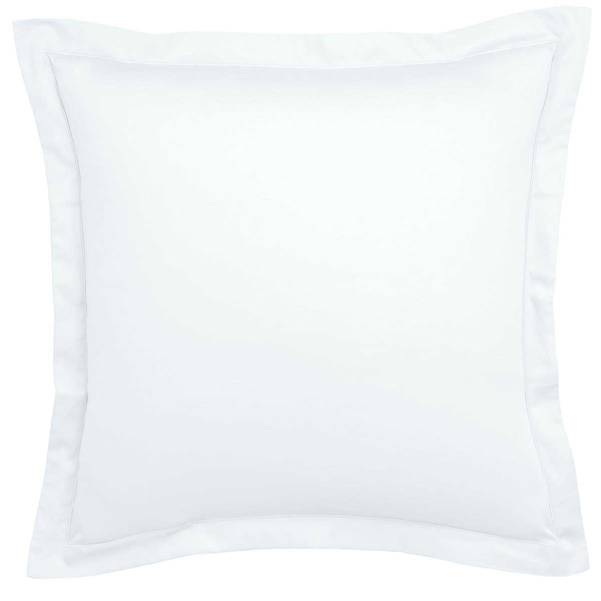 Taie d'oreiller Partition Satin de coton Coloris Blanc