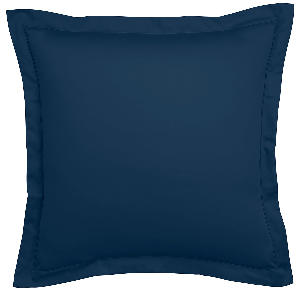 Taie d'oreiller Partition Satin de coton Coloris Marine