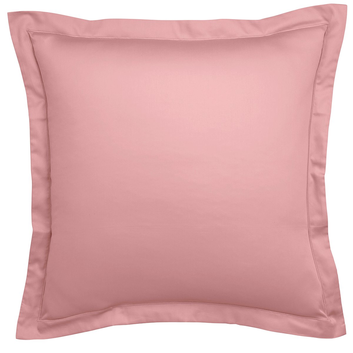 Taie d'oreiller Partition Satin de coton Coloris Rose