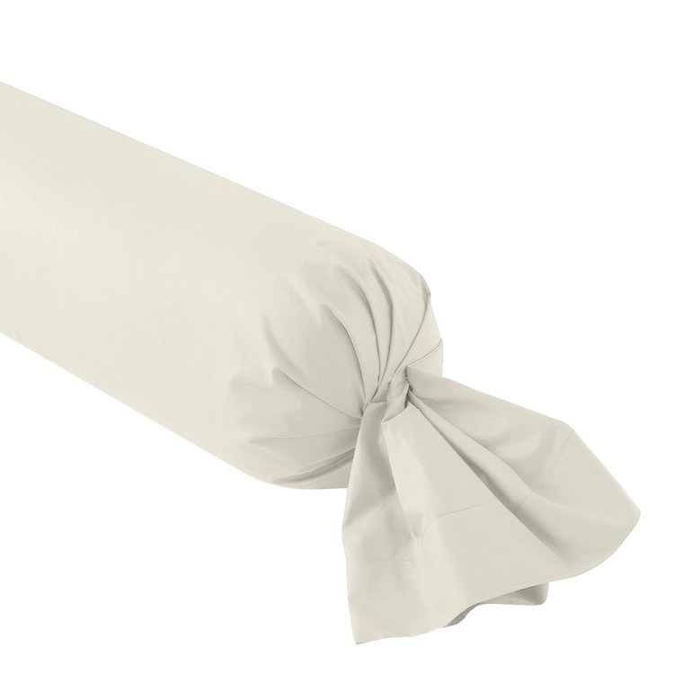 Taie de traversin en coton pour lit 160 cm couleur blanc